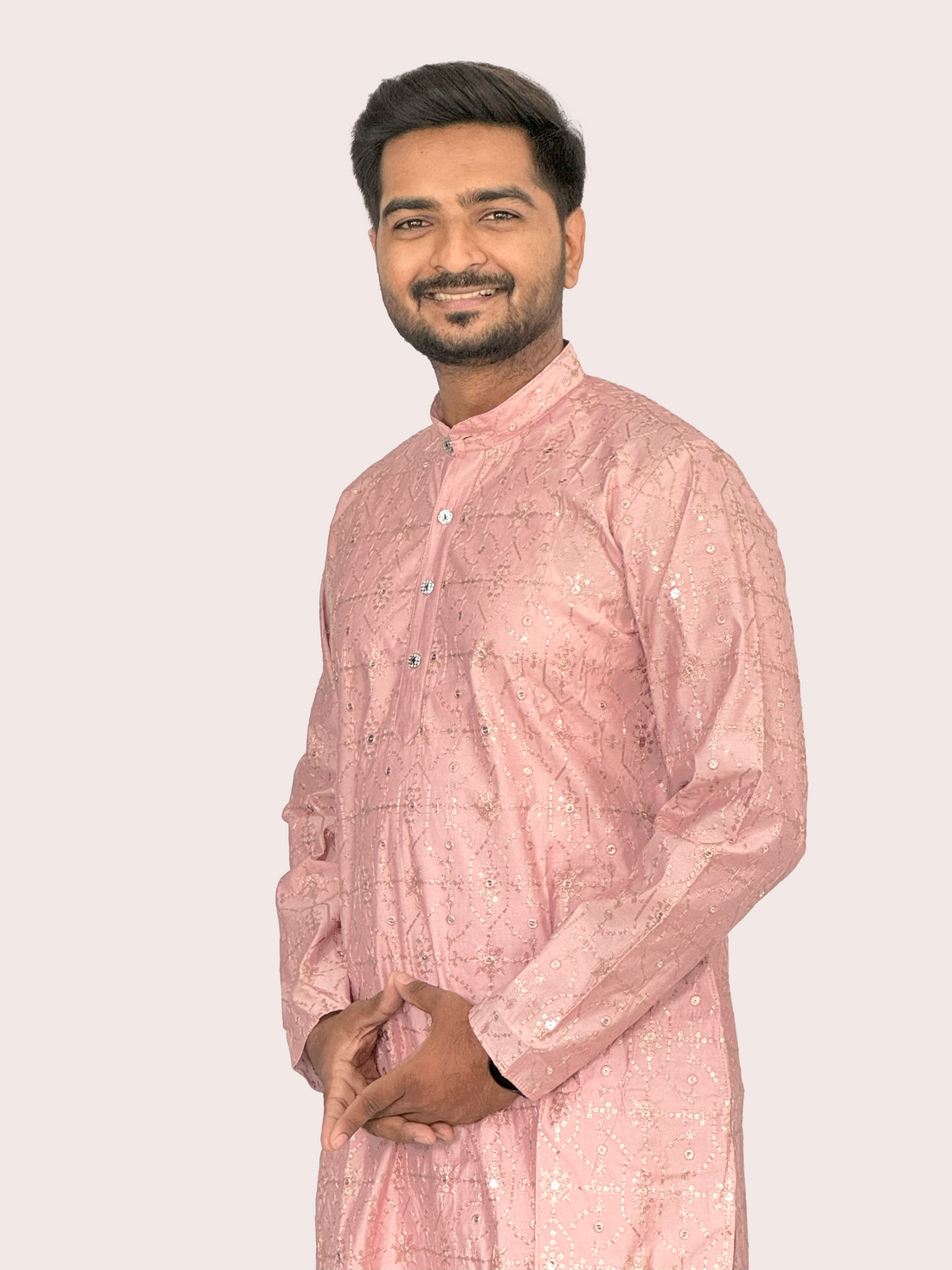 Embroidered Sequinned Rayon Kurta