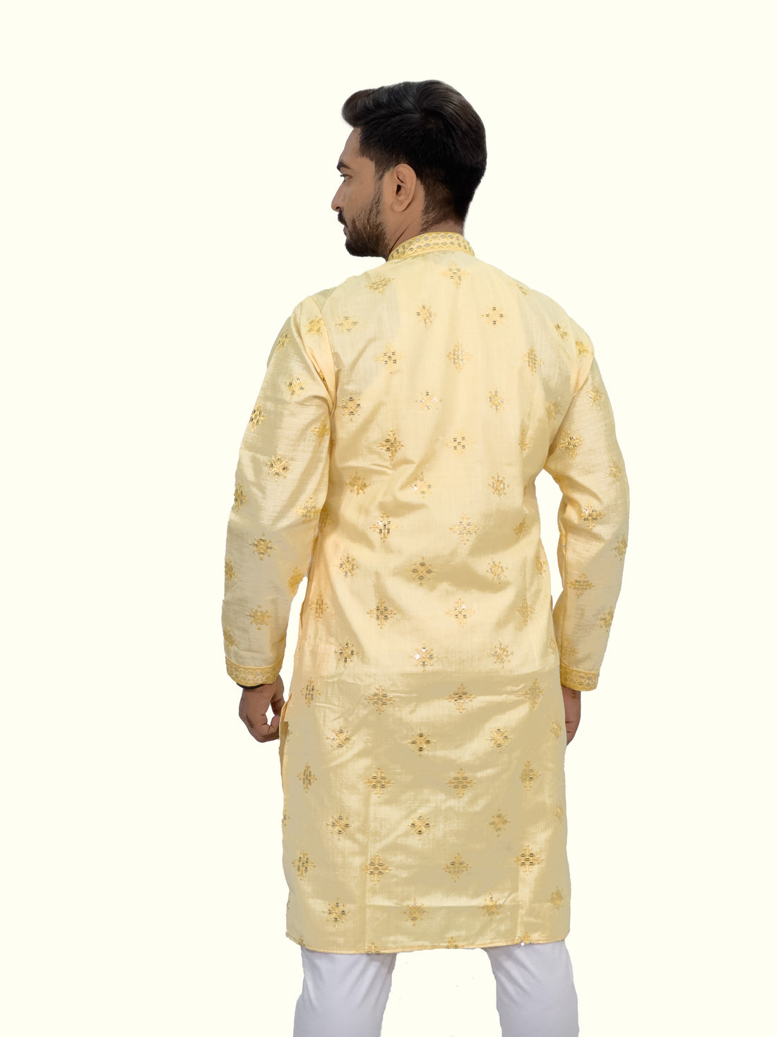 Embroidered Cotton Butty Sequence Kurta