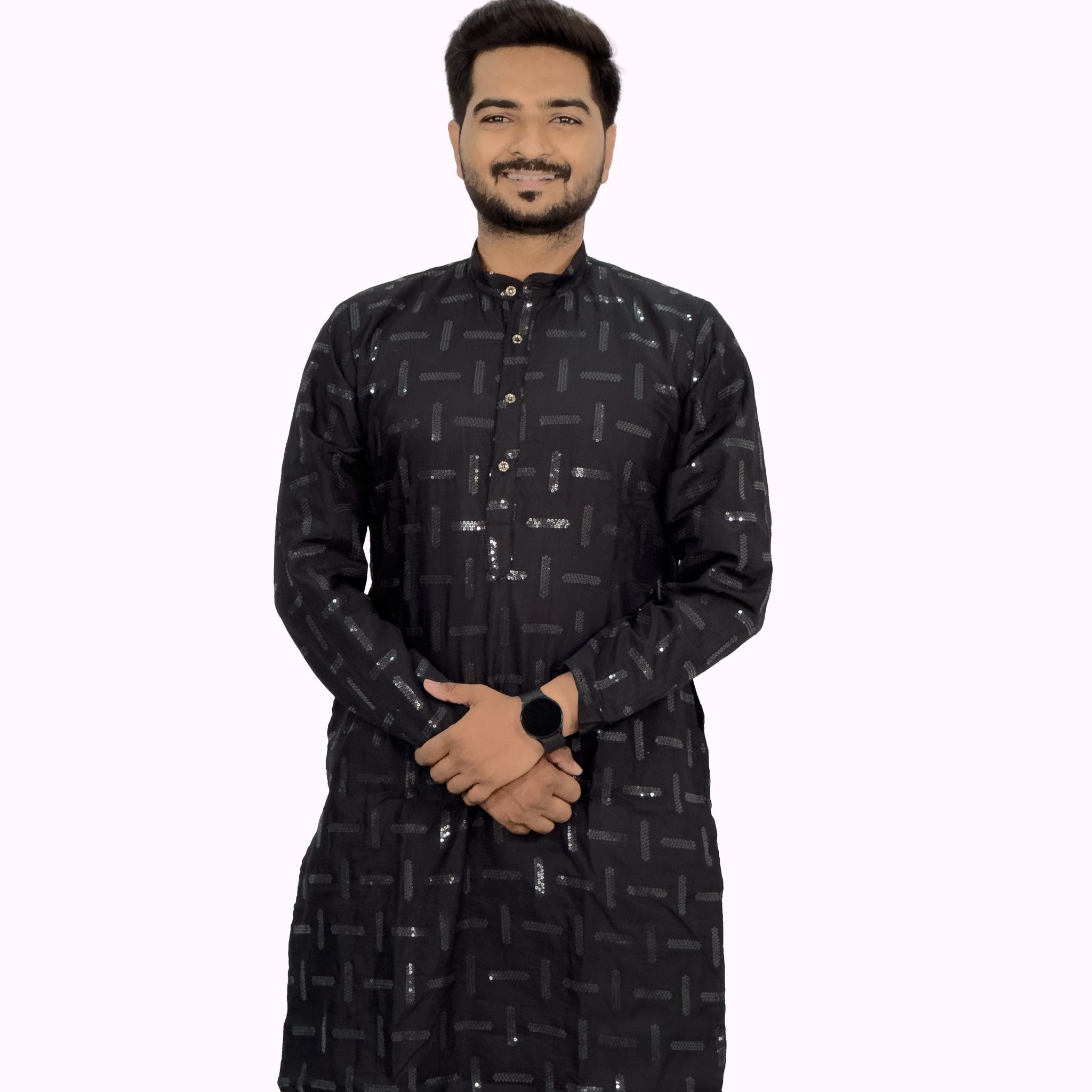 Embroidered Cotton Kurta