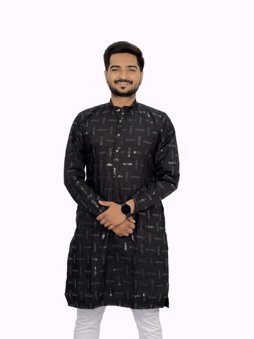 Embroidered Cotton Kurta