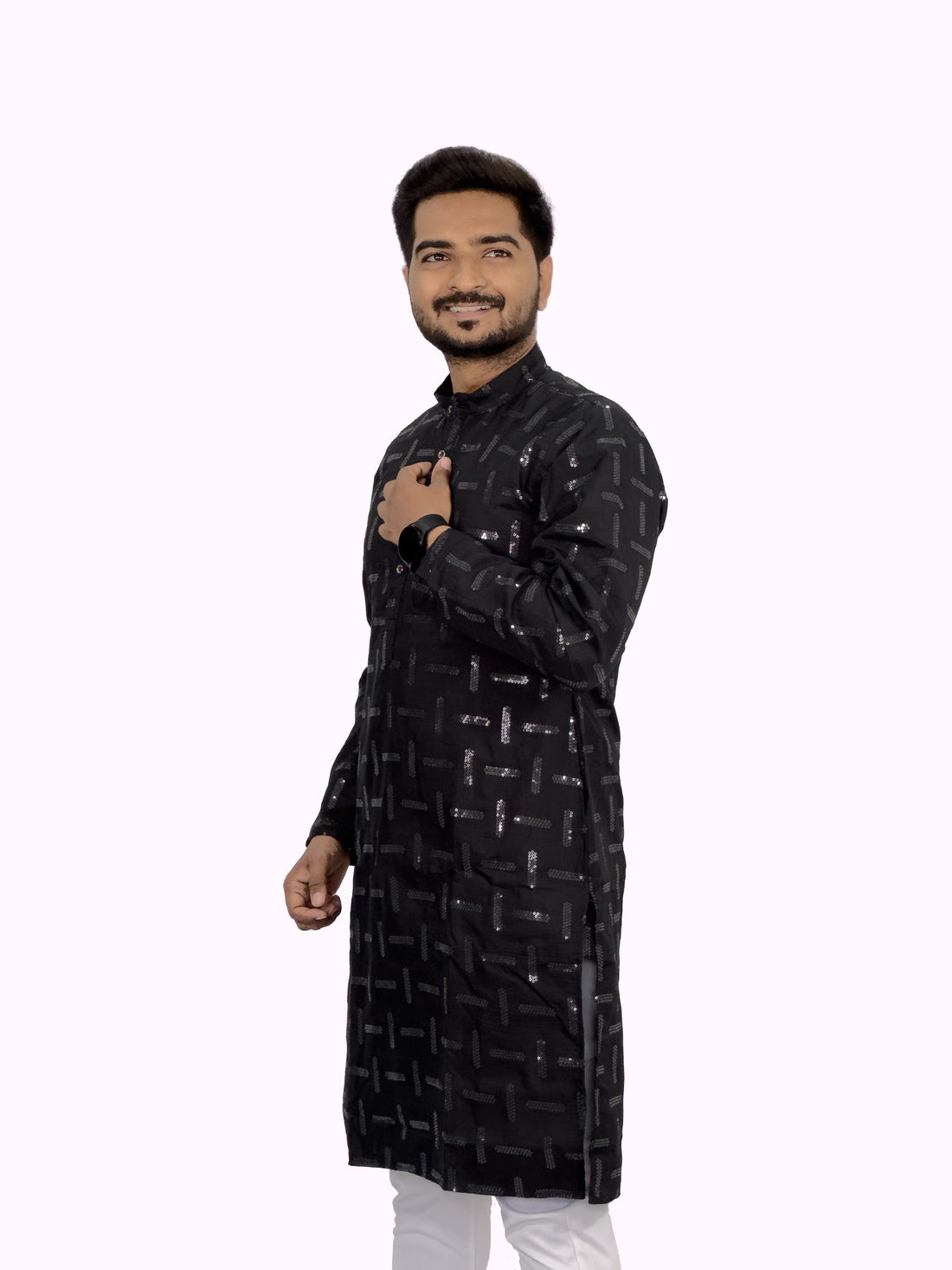 Embroidered Cotton Kurta