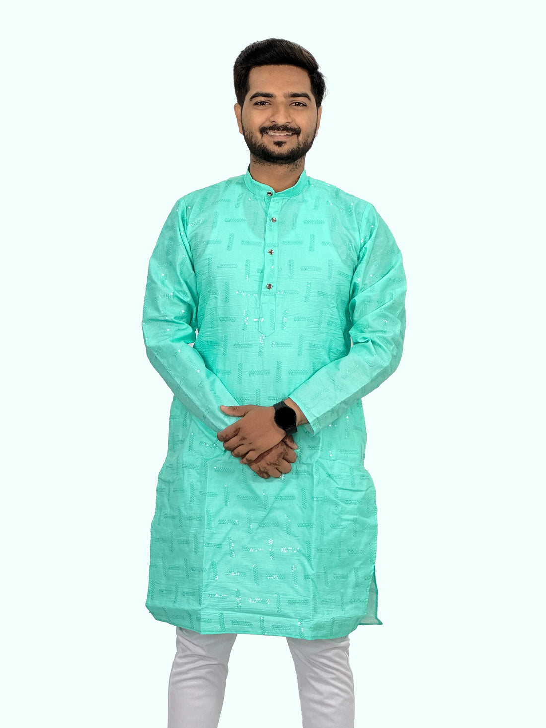 Embroidered Cotton Kurta