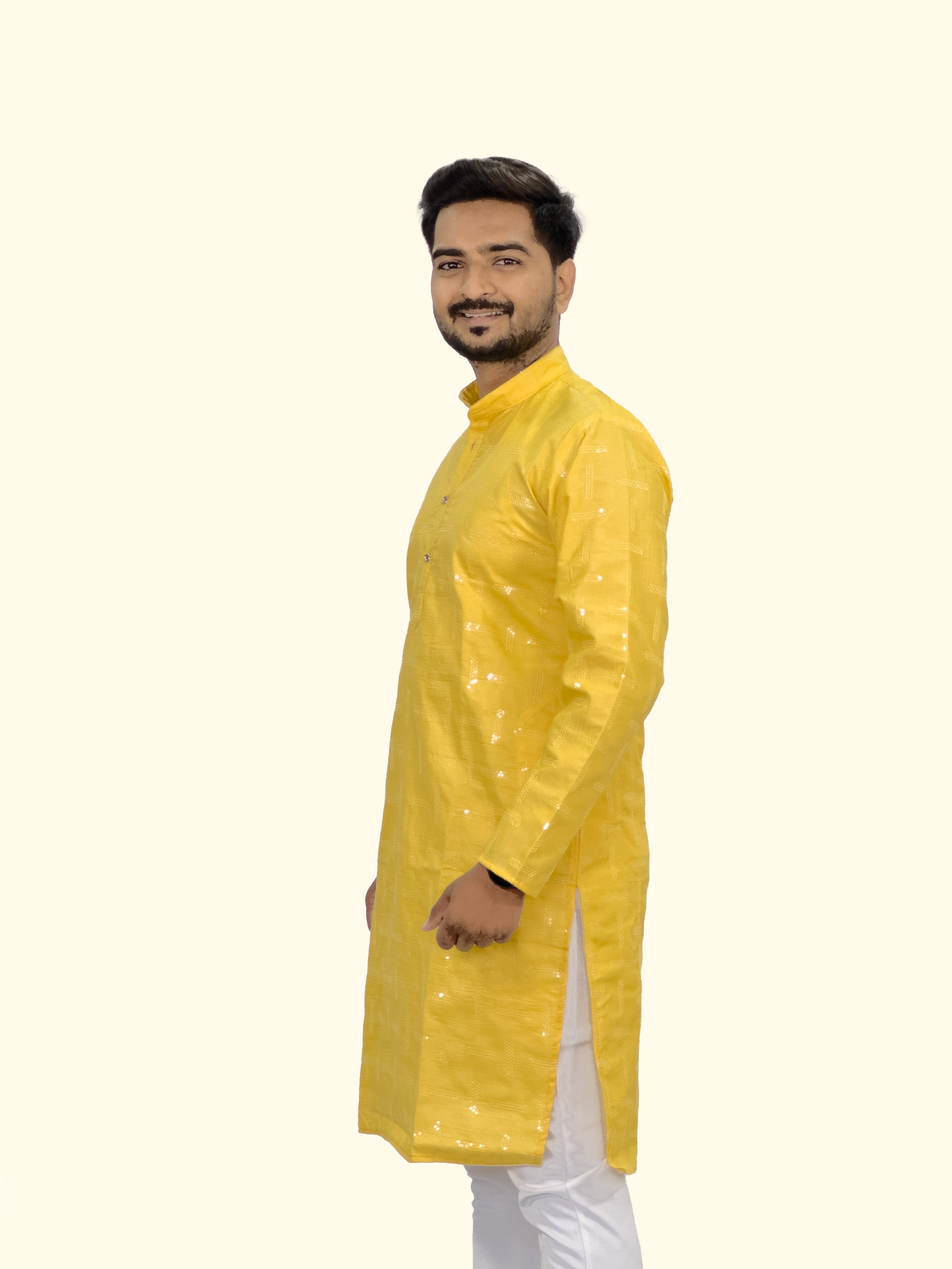 Embroidered Cotton Kurta