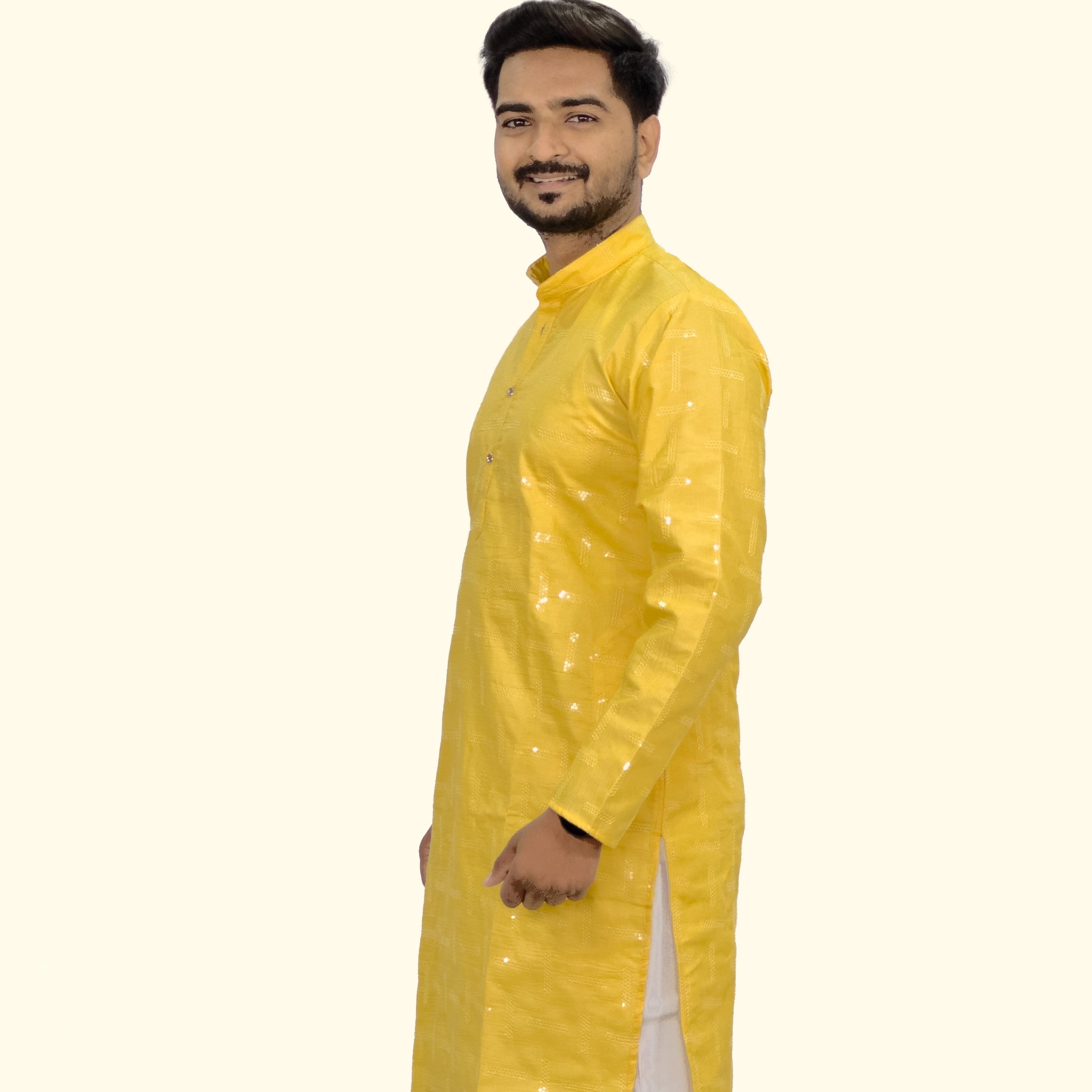 Embroidered Cotton Kurta