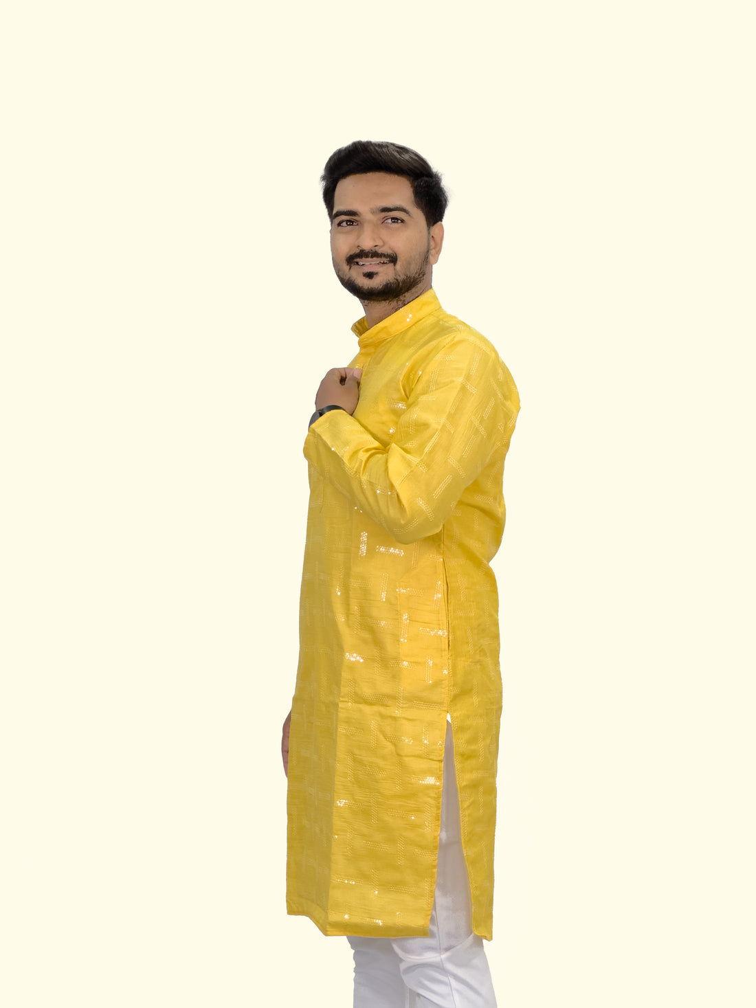 Embroidered Cotton Kurta