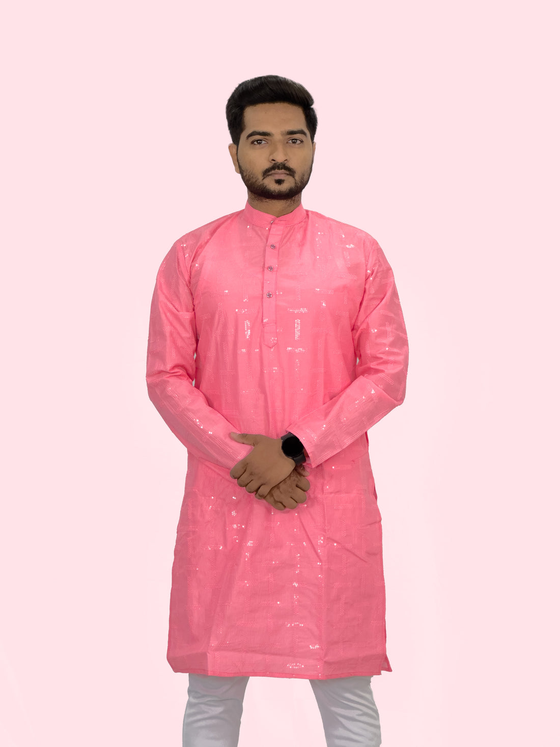 Embroidered Cotton Kurta