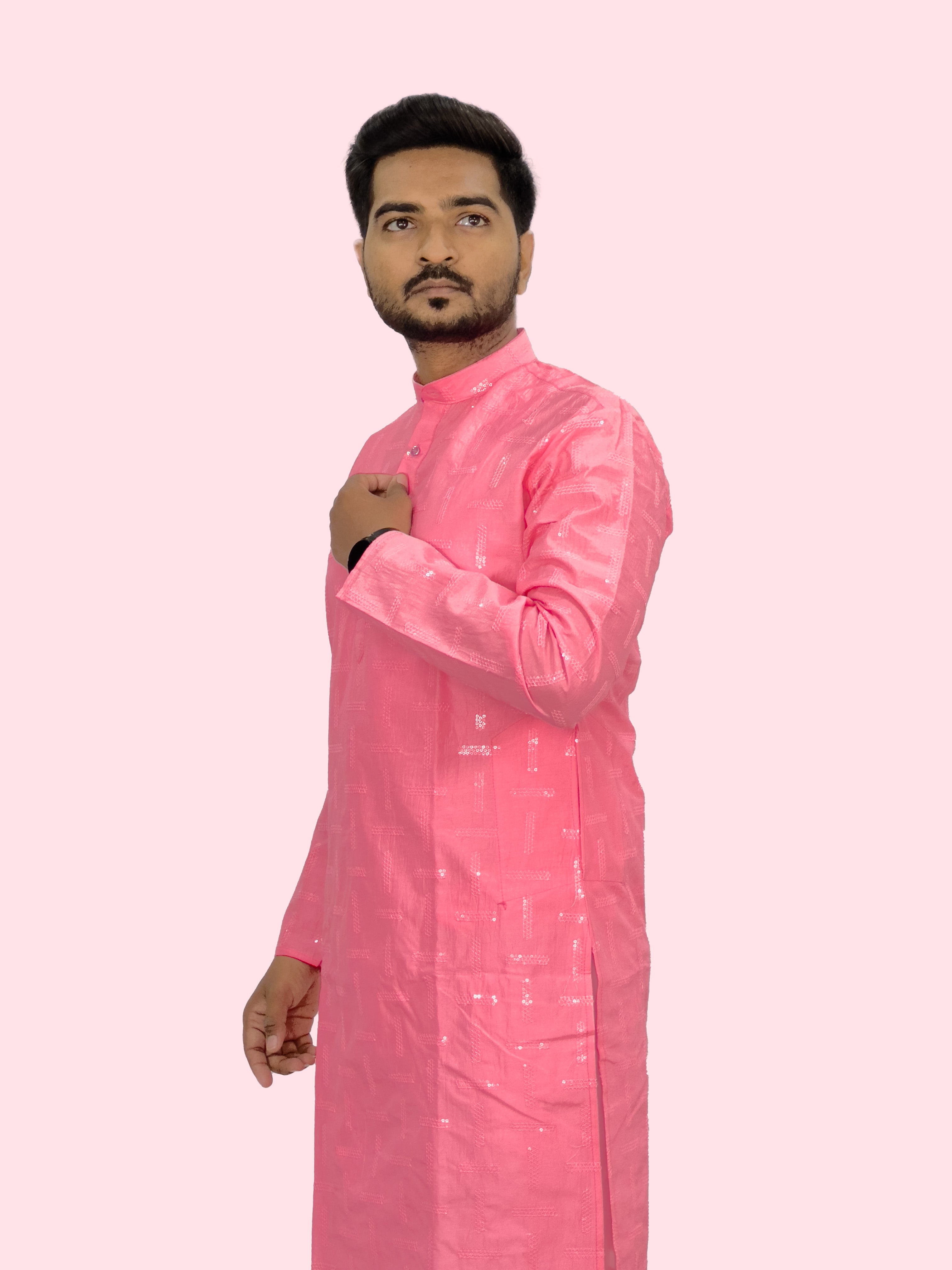 Embroidered Cotton Kurta