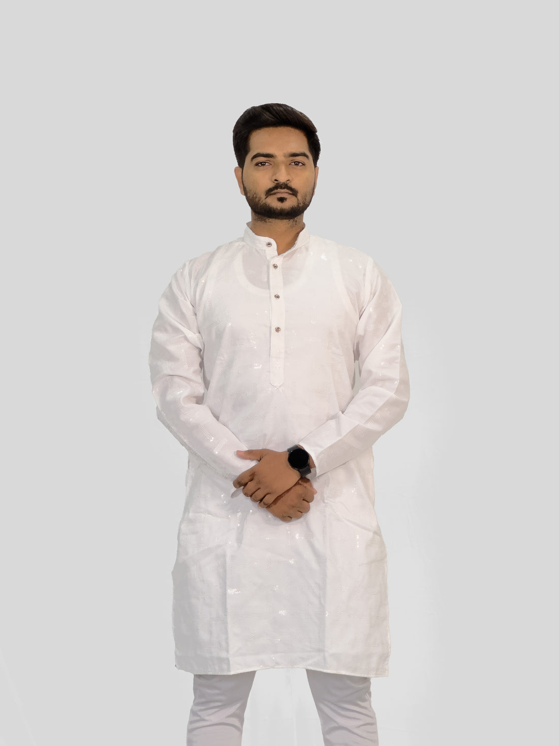 Embroidered Cotton Kurta