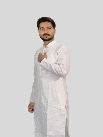 Embroidered Cotton Kurta