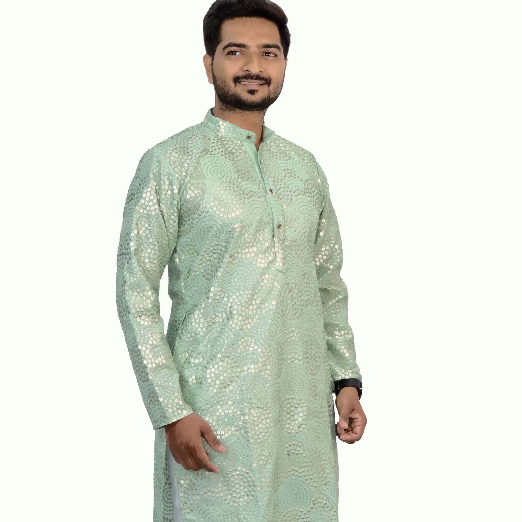 Embroidered Georgette Kurta