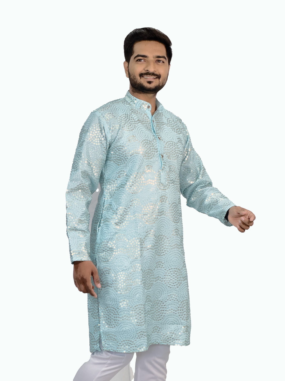 Embroidered Georgette Kurta