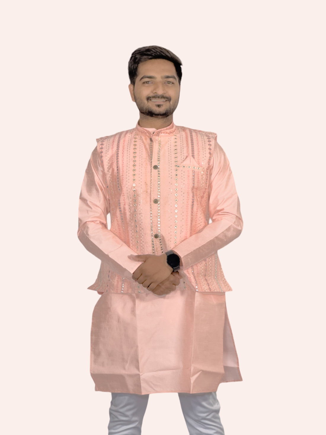 Embroidered Mirror Work Designer Kurta