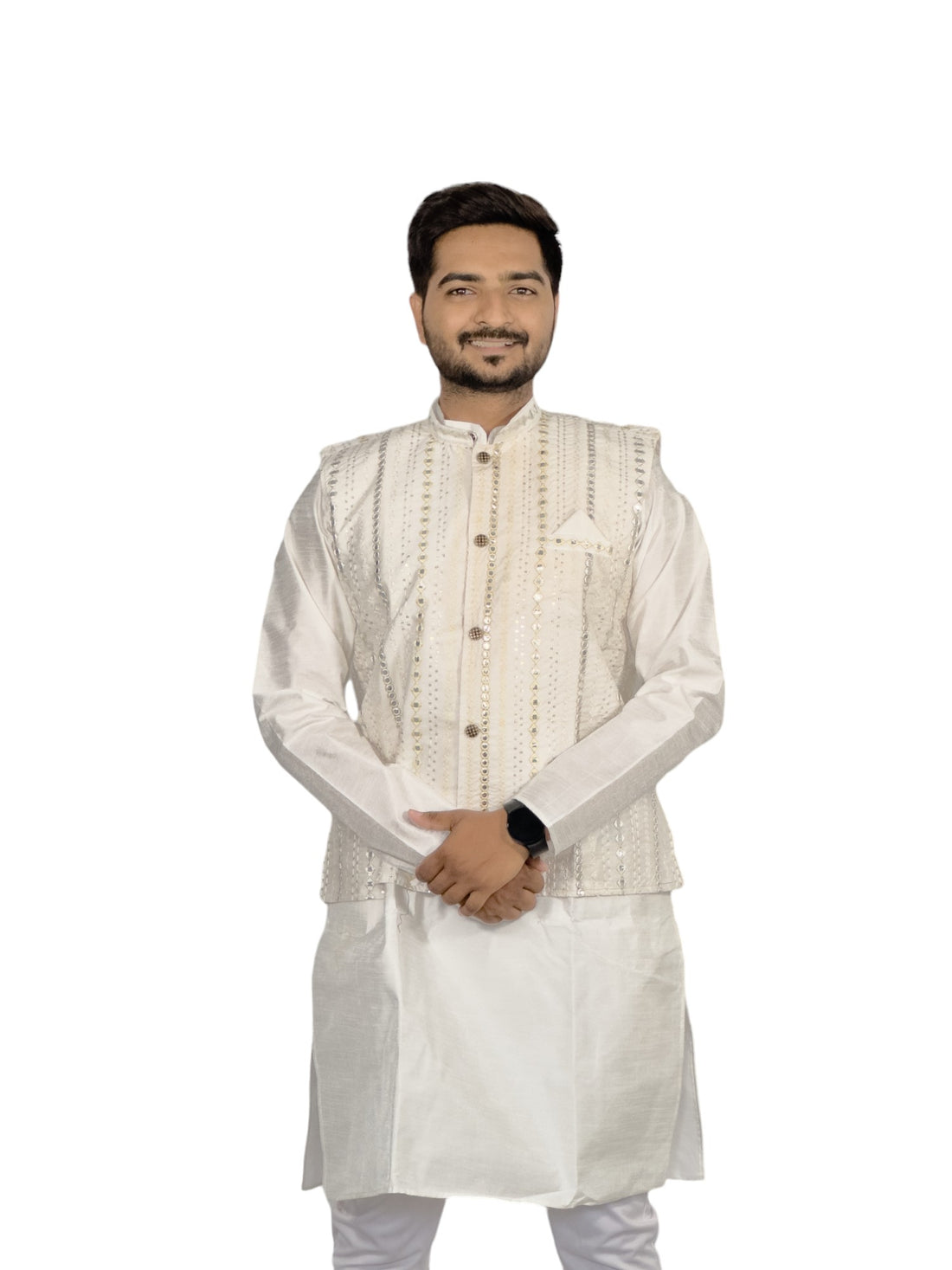 Embroidered Mirror Work Designer Kurta